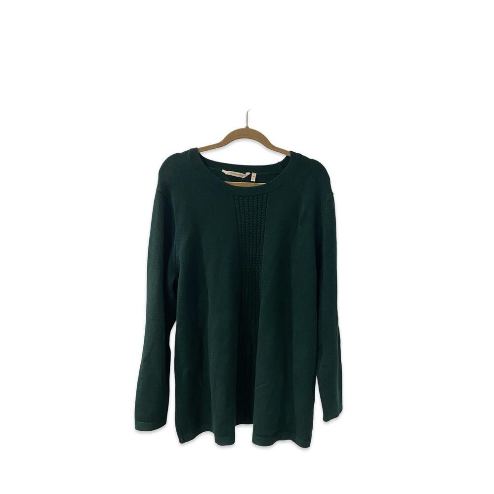 Soft Surroundings Forest Green NWOT Pullover Round Neck Sweater 2X